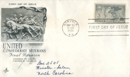 (114) USA FDC Cover - 1951 - Confederate Veterans - 1941-1950