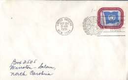 (114) Nited Nations New York FDC Cover - 1951 - Brieven En Documenten