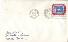 (114) Nited Nations New York FDC Cover - 1951 - Briefe U. Dokumente