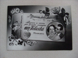 Cartolina "Banca Dell'Amore - Pagate A Vista Per Questo Assegno1000 Felicità" - Valentine's Day
