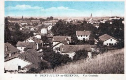 SAINT JULIEN EN GENEVOIS - BELLE CARTE - SEPIA - D'UNE VUE GENERALE DE LA VILLE -  TOP !!! - Saint-Julien-en-Genevois