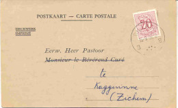 RILLAAR-SPECIALE POSTKAART-VERSTUURD NAAR KAGGEVINNE-PASTOOR-WILLEMS-1956-BEVESTIGING DOOPSEL-TIMMERMANS BEN-ZIE 3 SCANS - Aarschot