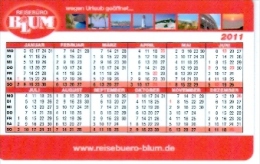 BRD Mannheim Taschenkalender 2011 Blum Reisebüro Leuchtturm Meer Kolosseum Rom - Kalender
