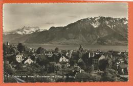 EGG749, Corsier Sur Vevey, Gramont, Dents Du Midi, 714,  1 Pli, Circulée 1935 - Corsier-sur-Vevey