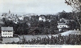 SAINT JULIEN EN GENEVOIS - TRES BELLE CARTE - BLEUTEE - D'UNE VUE GENERALE DE LA VILLE ET LE JURA -  TOP !!! - Saint-Julien-en-Genevois