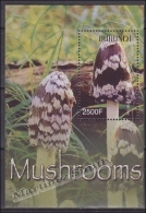 Burundi 2004 Miniature Sheet Yvert BF 139, Flora, Mushrooms - MNH - Nuovi
