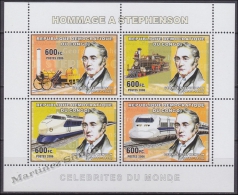 Congo Democratic Republic 2006 Yvert 1679-82, Personality George Stephenson & Trains - MNH - Neufs