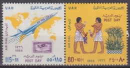 Egypt 1966 Airmail Yvert 97-98, Post Day - MNH - Ongebruikt