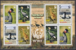 Gambia 2006 Yvert 4538-41, Protection Of Nature, WWF, Crane Bird - Sheetlet - MNH - Gambia (1965-...)