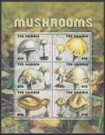 Gambia 2009 Yvert 4933U-33Z, Flora Mushroom - Sheetlet - MNH - Gambia (1965-...)