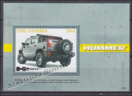 Gambia 2007 Yvert BF 713, Cars, Hummer Jeep - Miniature Sheet - MNH - Gambia (1965-...)