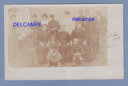 CPA Photo - DOMONT - Belle Famille Rue De La Mairie - Noms Au Verso - 1er Aout 1909 - Domont