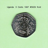 UGANDA   5  CENTS   1987   (KM # 29) - Oeganda