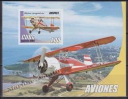 Cuba 2002 Yvert BF 202,  Aviation, Airplane Minaiture Sheet, MNH - Ongebruikt