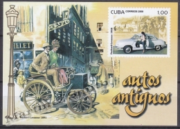 Cuba 2008 Yvert BF 244, Ancient Cars Minaiture Sheet, MNH - Neufs