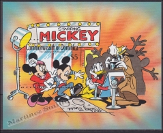 Dominica 1989 Yvert BF 161, The Glamour Of Hollywood (II), Mickey, Walt Disney - Miniature Sheet - MNH - Dominica (1978-...)