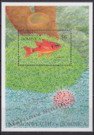 Dominica 1992 Yvert BF 209, Fauna, Reef Fish - Miniature Sheet - MNH - Dominica (1978-...)