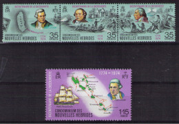 NOUVELLES HEBRIDES 1974 Discovery James Cook MNH - Explorers