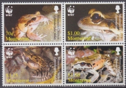 Montserrat 2006 Yvert 1218-21, WWF, Protection Of Nature, Frogs, MNH - Montserrat