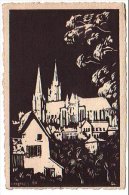 Chartres - La Cathédrale - Estampe - éd. Par La Maison De L´âne Qui Veille -Robert Laillet - Chartres