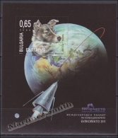 Bulgaria 2011 Miniature Sheet Yvert BF 285, Space, Fauna Dogs In Space, Laika - MNH - Neufs