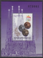 Hongrie - Hungary 1992 Yvert BF 222, Tribute To Barcelona Olympic Games  - MNH - Neufs