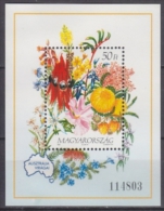 Hongrie - Hungary 1992 Yvert BF 223, Flowers Of The Continents (III) - MNH - Unused Stamps