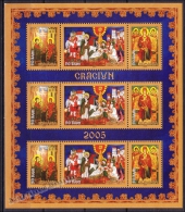 Roumanie - Romania - Rumania 2005 Yvert 5046-48 Sheetlet, Christmas - MNH - Unused Stamps