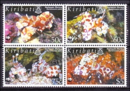 Kiribati 2005 Yvert 591-94, WWF, Protection Of Nature, Sea Fauna Crustaceans, MNH - Kiribati (1979-...)