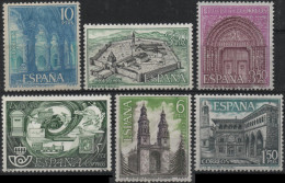 ESPAGNE ESPANA Lot De 6 Timbres Neufs ** Site Eglise Journée Du Timbre Teruel Navarra Valladolid - Steuermarken/Dienstmarken