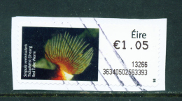 IRELAND - 2013  Post And Go/ATM Label  Red Tube Worm  Used On Piece As Scan - Franking Labels
