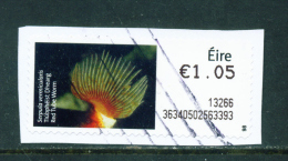 IRELAND - 2013  Post And Go/ATM Label  Red Tube Worm  Used On Piece As Scan - Frankeervignetten (Frama)