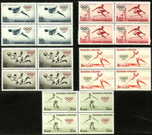 RUANDA - URUNDI..1960..Michel # 175-179...MNH...Blocks Of 4..MiCV - 16 Euro. - Neufs