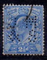 Grande Bretagne;Great Britain;1902;n°Y:110 ; Perforé ;perfin:"J.M.and S "; Cote Y: 8.00e. - Perfins