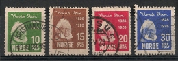 Norvège Norge. 1928. N° 128-131. Oblit. - Used Stamps