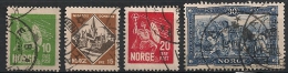 Norvège Norge. 1930. N° 147-150. Oblit. - Gebraucht