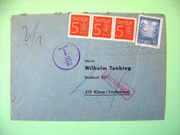 Sweden 1971 Cover To Germany - Nobel Wallach Van Der Waals - TAX Cancel - Briefe U. Dokumente