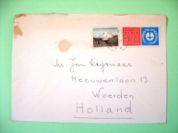 Sweden 1972 Cover To Holland - Mountain Landscape Painting - United Nations Environment - Briefe U. Dokumente