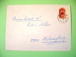 Sweden 1973 Cover To Helsingborg - Art Wood Sculture - Man Head Ship - Briefe U. Dokumente