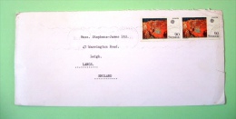 Sweden 1976 Cover To England - Europa CEPT - New Year Evening Painting - Briefe U. Dokumente