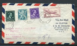 Belgium 1946 Cover Bruxelles To USA New York - Lettres & Documents