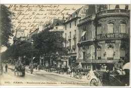 Carte Postale Ancienne Paris 2ème - Boulevard Des Italiens. Pavillon De Hanovre - Arrondissement: 02