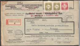 BuM0829 - Böhmen Und Mähren (1943) Raudnitz An Der Elbe - Roudnice Nad Labem / Hrobetz - Hrobce (R-letter) Tariff: 7,20K - Briefe U. Dokumente