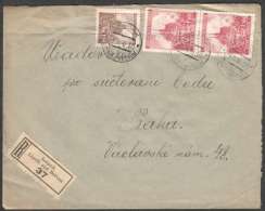 BuM0875 - Böhmen Und Mähren (1940) Leipnik - Lipnik Nad Becvou (R-letter) Tariff: 4,20K (stamp: Brno - Church) - Lettres & Documents