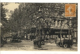 Carte Postale Ancienne Paris 3ème - Le Boulevard Saint Martin Et Le Théâtre De L'Ambigu - Spectacles - Arrondissement: 03