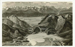 Kochel Am See,Panoramakarte Mit Kochel,Schlehdorf,Altjoch,Kochelsee,Walchensee,ca.1925-1935 - Bad Tölz