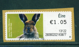 IRELAND - 2012  Post And Go/ATM Label  Irish Hare  Used On Piece As Scan - Franking Labels