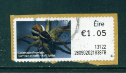 IRELAND - 2012  Post And Go/ATM Label  Raft Spider  Used On Piece As Scan - Franking Labels