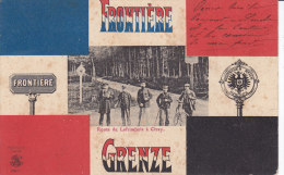 CIREY, Route De Lafrimbois, Drapeau Allemand, Frontiere, Ecrite - Cirey Sur Vezouze