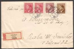 BuM0975 - Böhmen Und Mähren (1944) Schwihau - Svihov / Prag - Praha (R-letter) Tariff: 4,20K (stamp: Adolf Hitler) - Covers & Documents